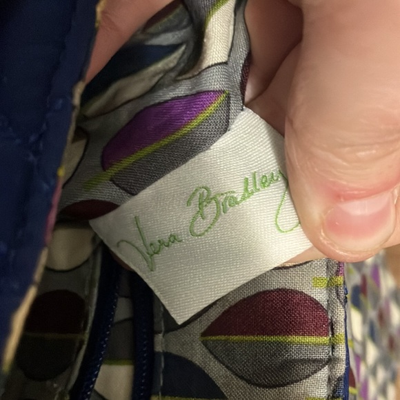 Royal Blue Quilted Vera Bradley Purse - Picture 8 of 9